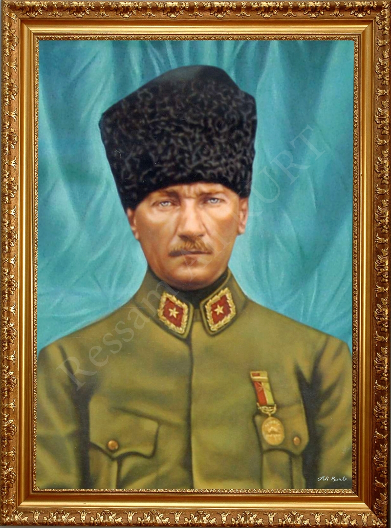 Mustafa Kemal Ataturk Yagli Boya Tablo
